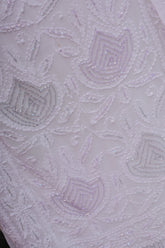 White Viscose Georgette Chikankari Premium 3 Pc Unstitched Suit Set